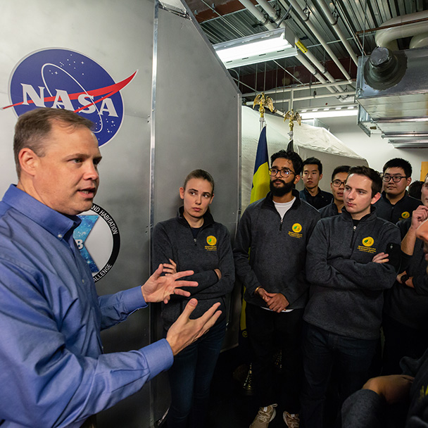 NASA talk with students