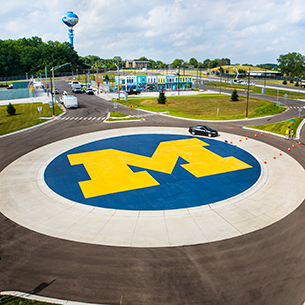 Mcity driving track in Ann Arbor.