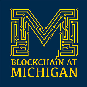 Blockchain at michigan logo